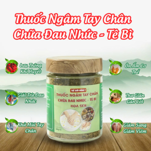 Thuốc Ngâm Tay Chân Hoa Sen – Giải pháp Đông y giúp giảm đau nhức, tê bì tay chân hiệu quả tại nhà