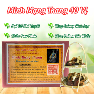 Minh Mạng Thang – Bài thuốc bổ thận tráng dương, tăng cường sinh lực từ triều Nguyễn