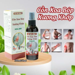 Cồn xoa bóp xương khớp Hoa Sen