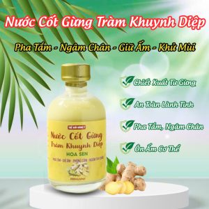 Nước Cốt Gừng Tràm Khuynh Diệp Hoa Sen